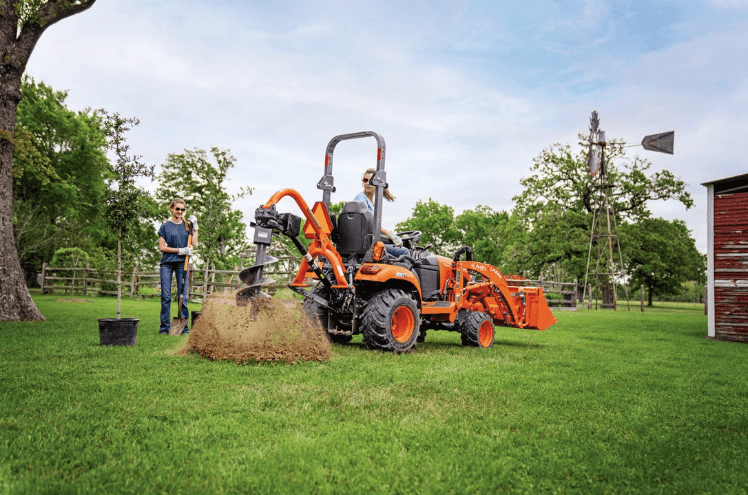 BX Series drilling hole with rear auger