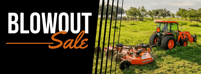 Blowout Sale, equipment sale with great prices