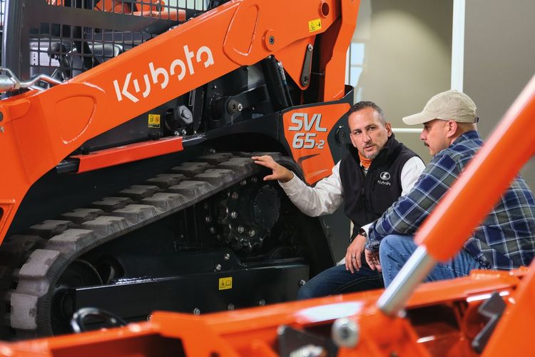 Kubota dealer showing a track loader